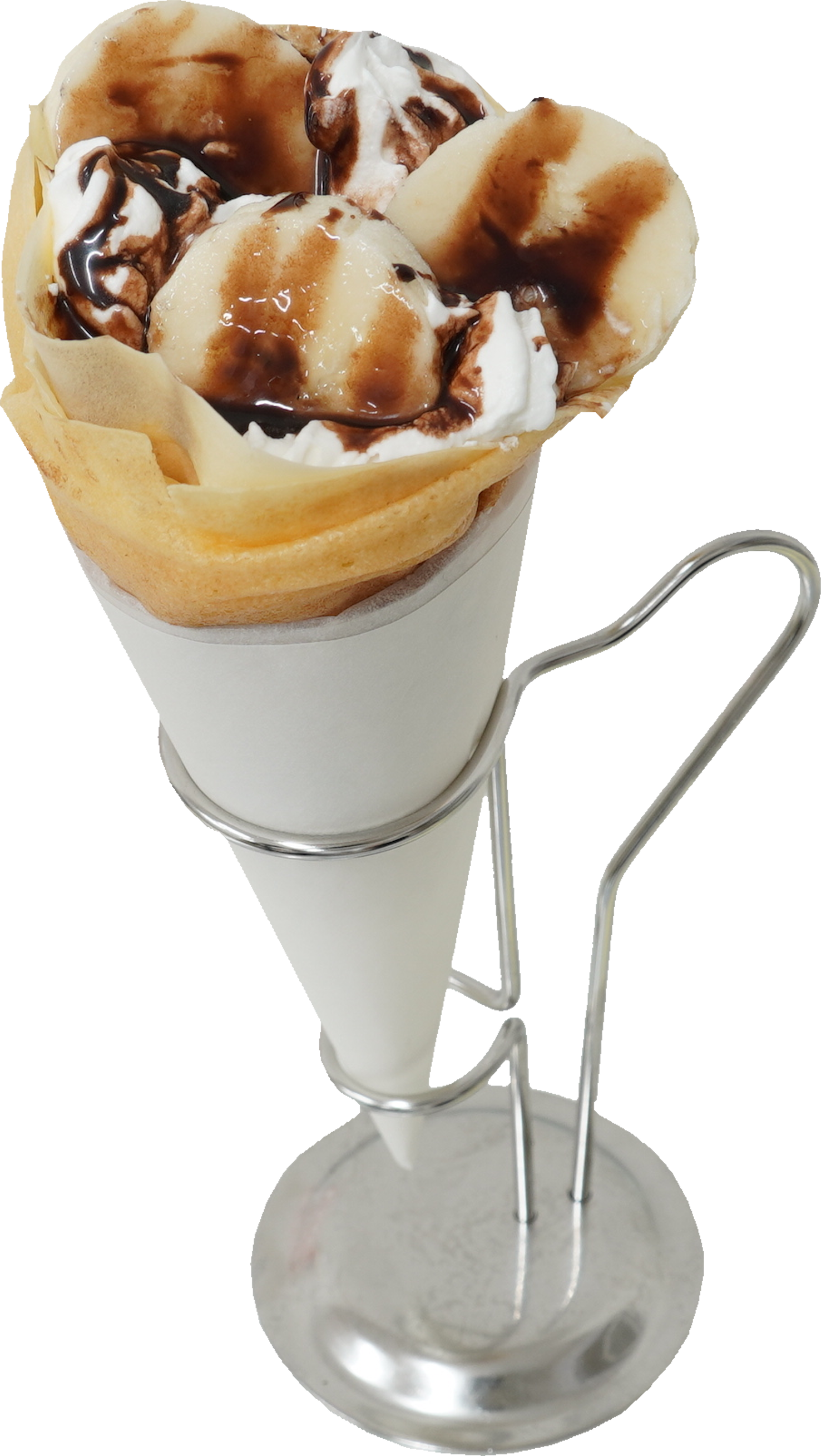 クレープ（チョコバナナ）｜商用可フリー画像・背景透過