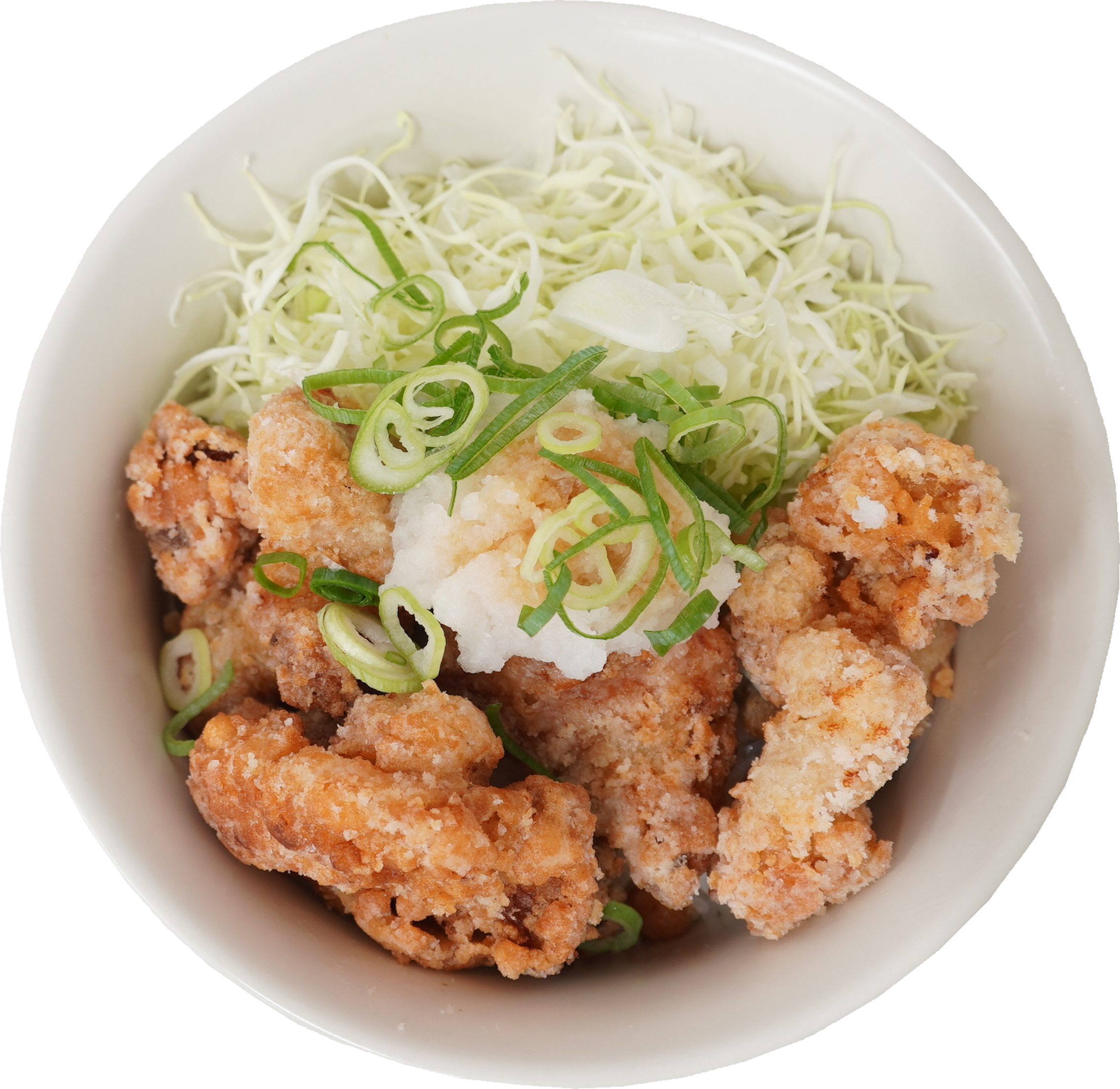 からあげ丼（おろし）｜商用可フリー画像・背景透過