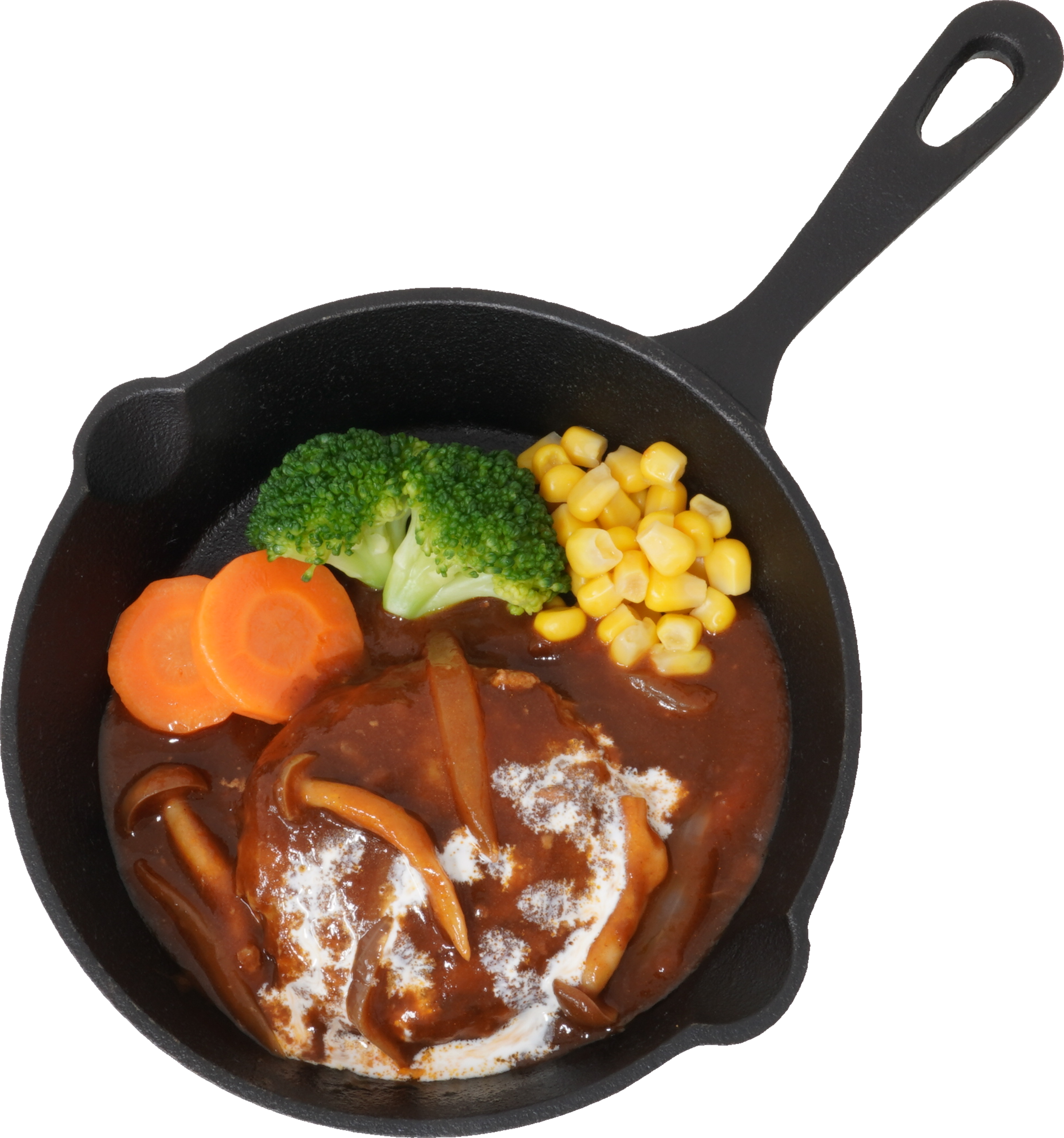 煮込みハンバーグ｜商用可フリー画像・背景透過