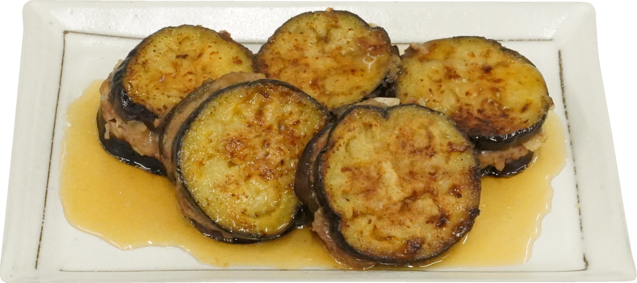 なすのはさみ焼き｜商用可フリー画像・背景透過