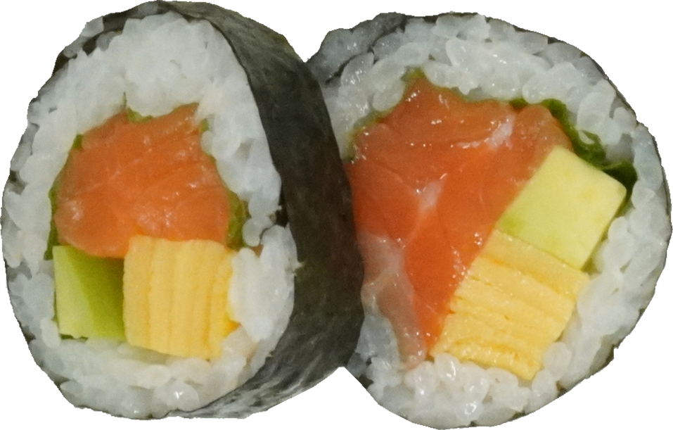 サーモン巻き｜商用可フリー画像・背景透過