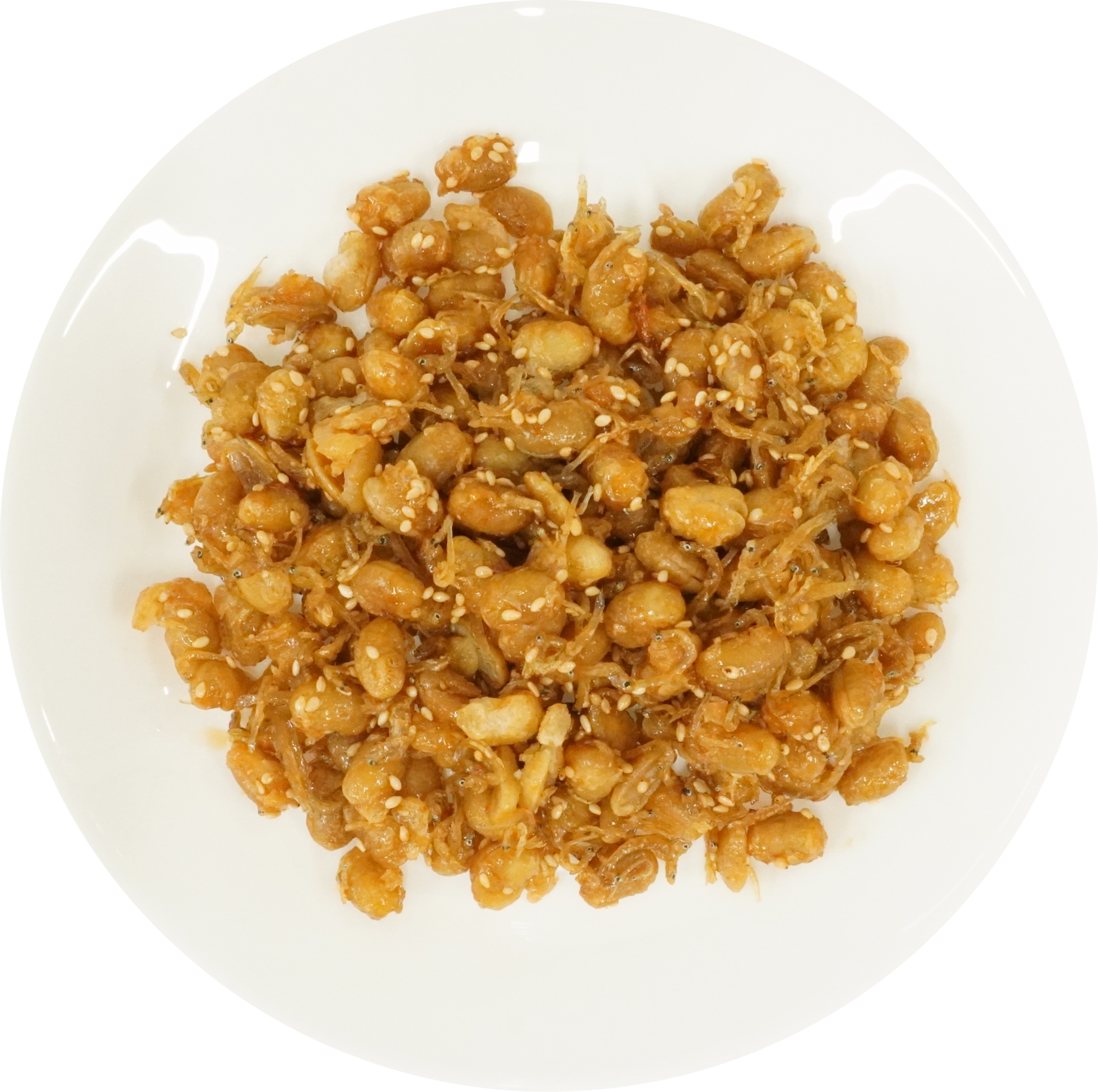 大豆としらすの甘辛揚げ｜商用可フリー画像・背景透過