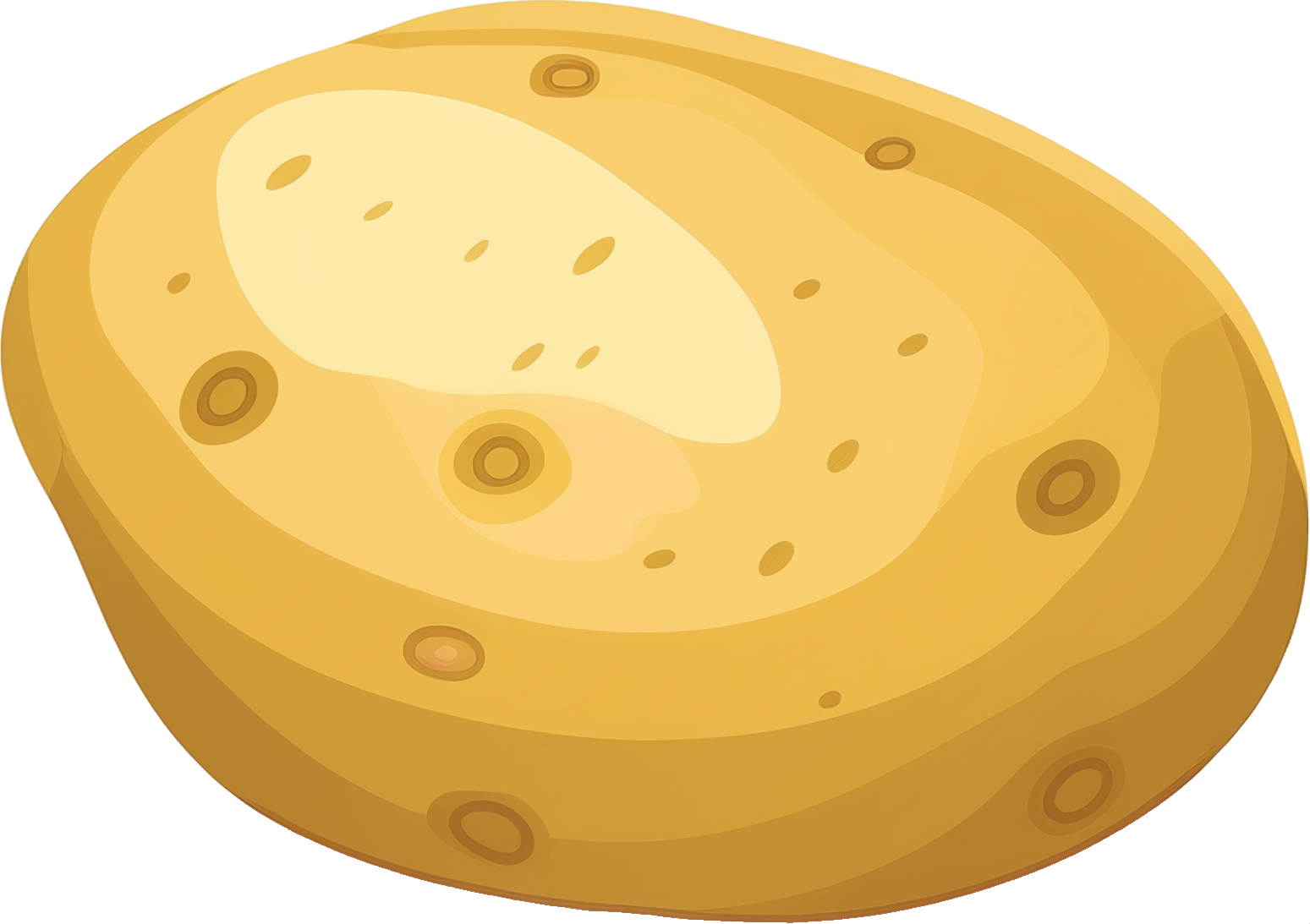 じゃがいものイラスト｜商用可フリー画像・背景透過