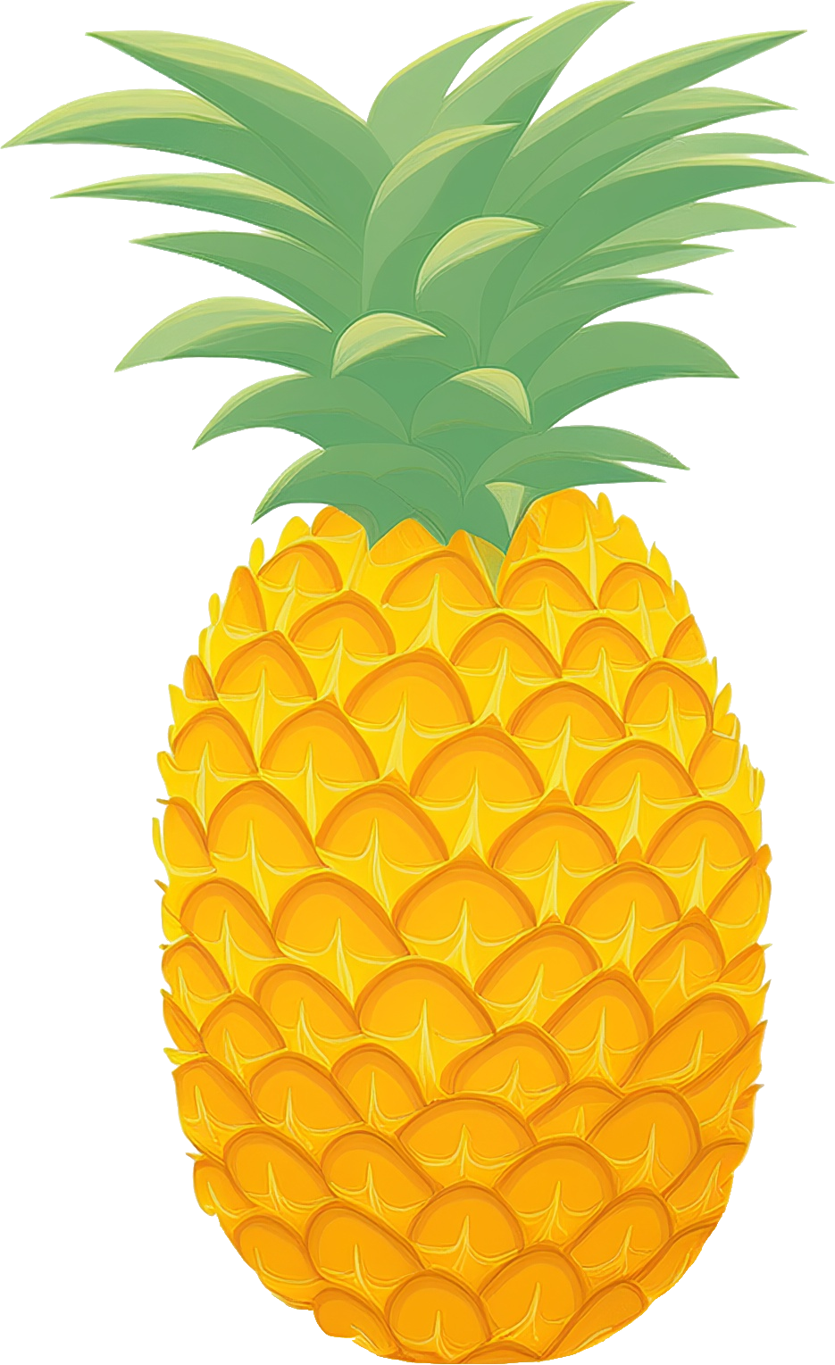 パインアップルのイラスト｜商用可フリー画像・背景透過