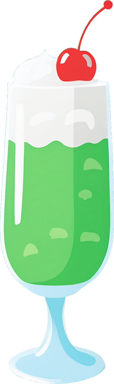 クリームソーダのイラスト｜商用可フリー画像・背景透過