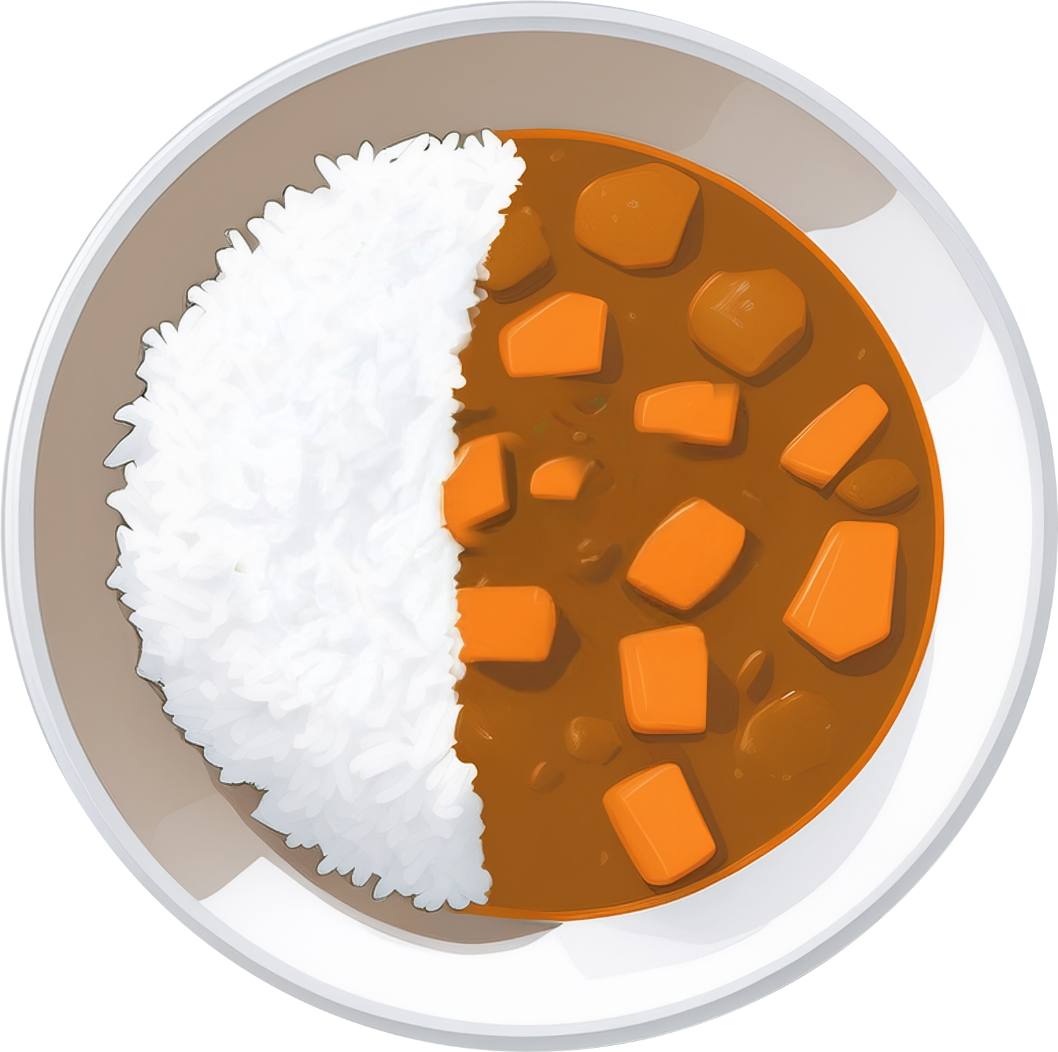 カレーライスのイラスト｜商用可フリー画像・背景透過