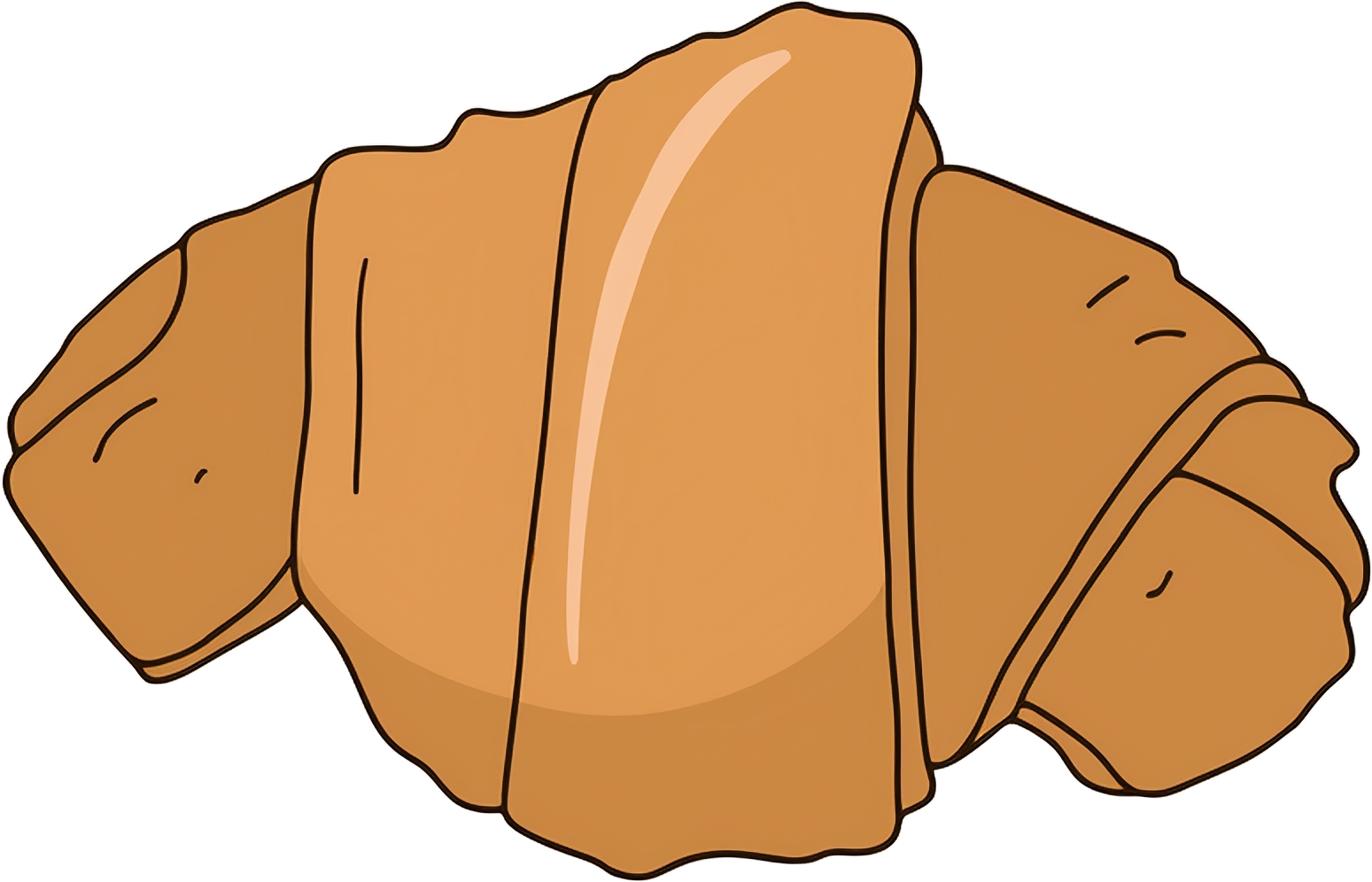 クロワッサンのイラスト｜商用可フリー画像・背景透過