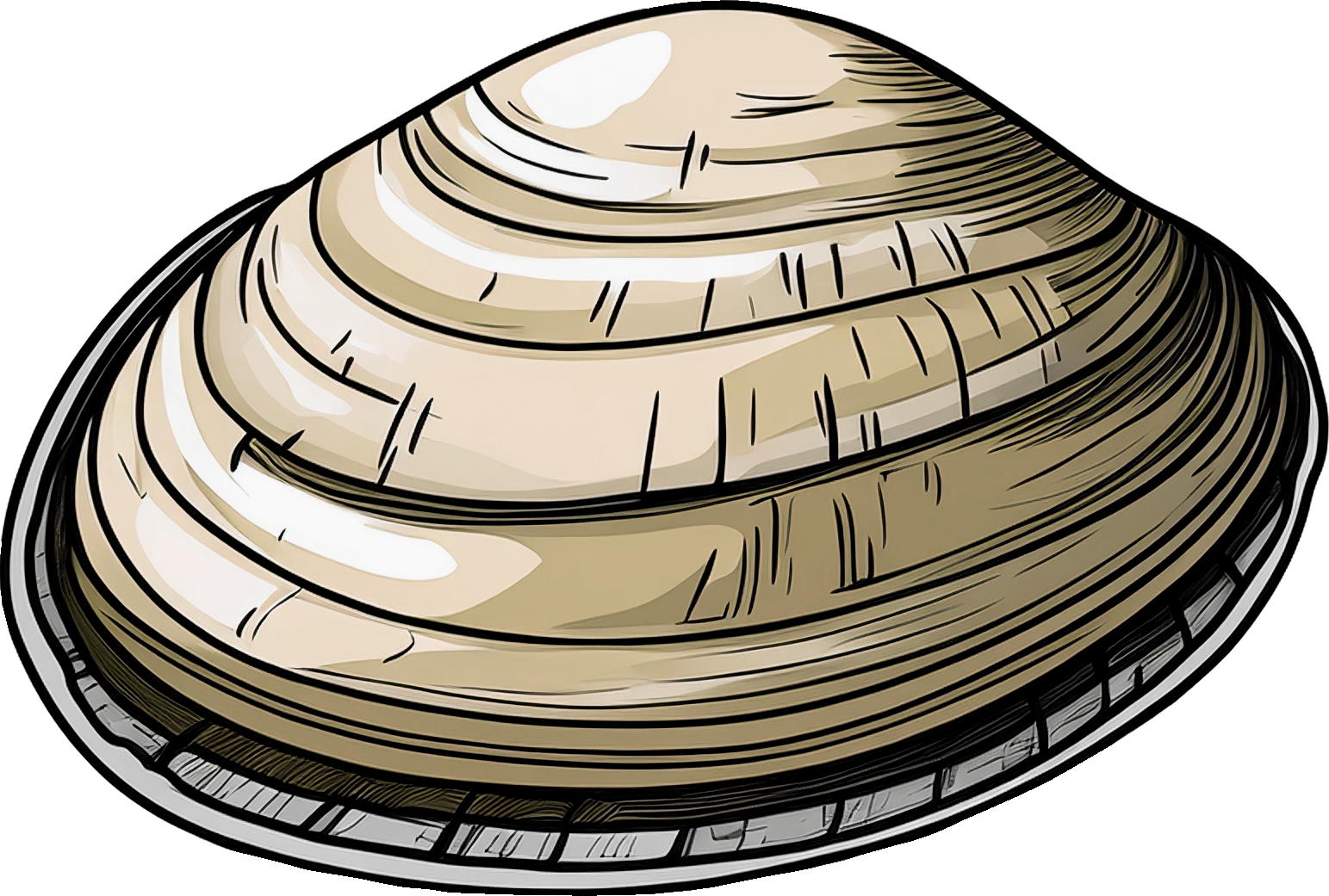 あさりのイラスト｜商用可フリー画像・背景透過