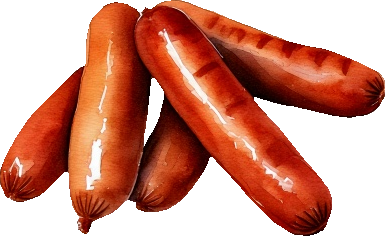 ウインナーのイラスト｜商用可フリー画像・背景透過