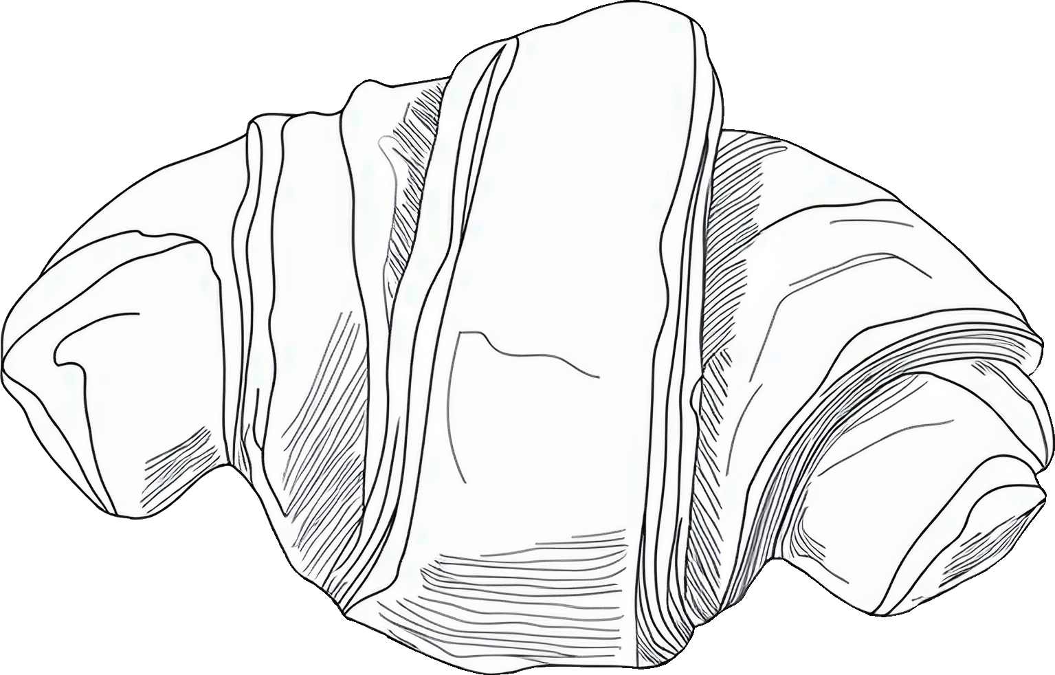 クロワッサンのイラスト｜商用可フリー画像・背景透過