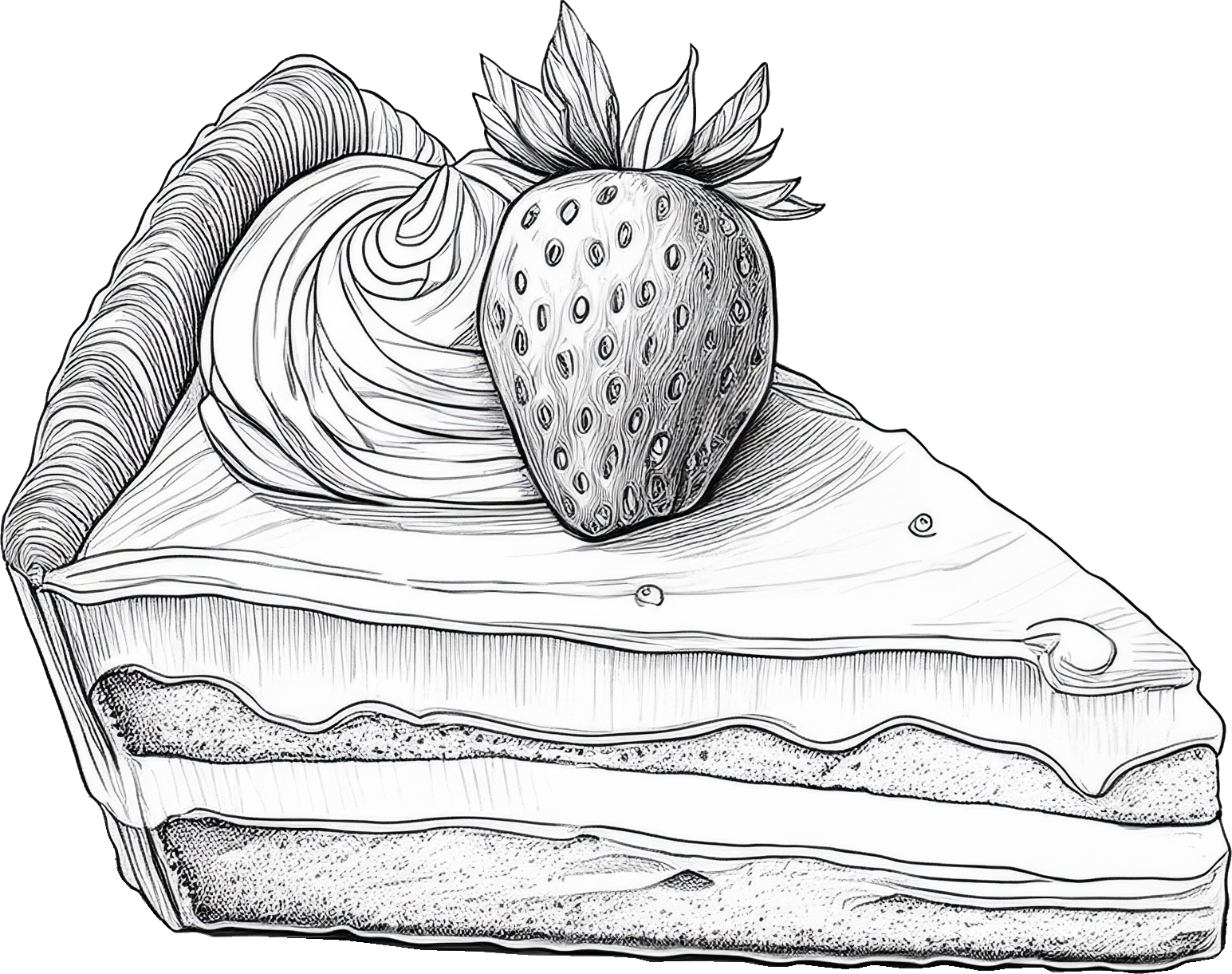 ショートケーキのイラスト｜商用可フリー画像・背景透過