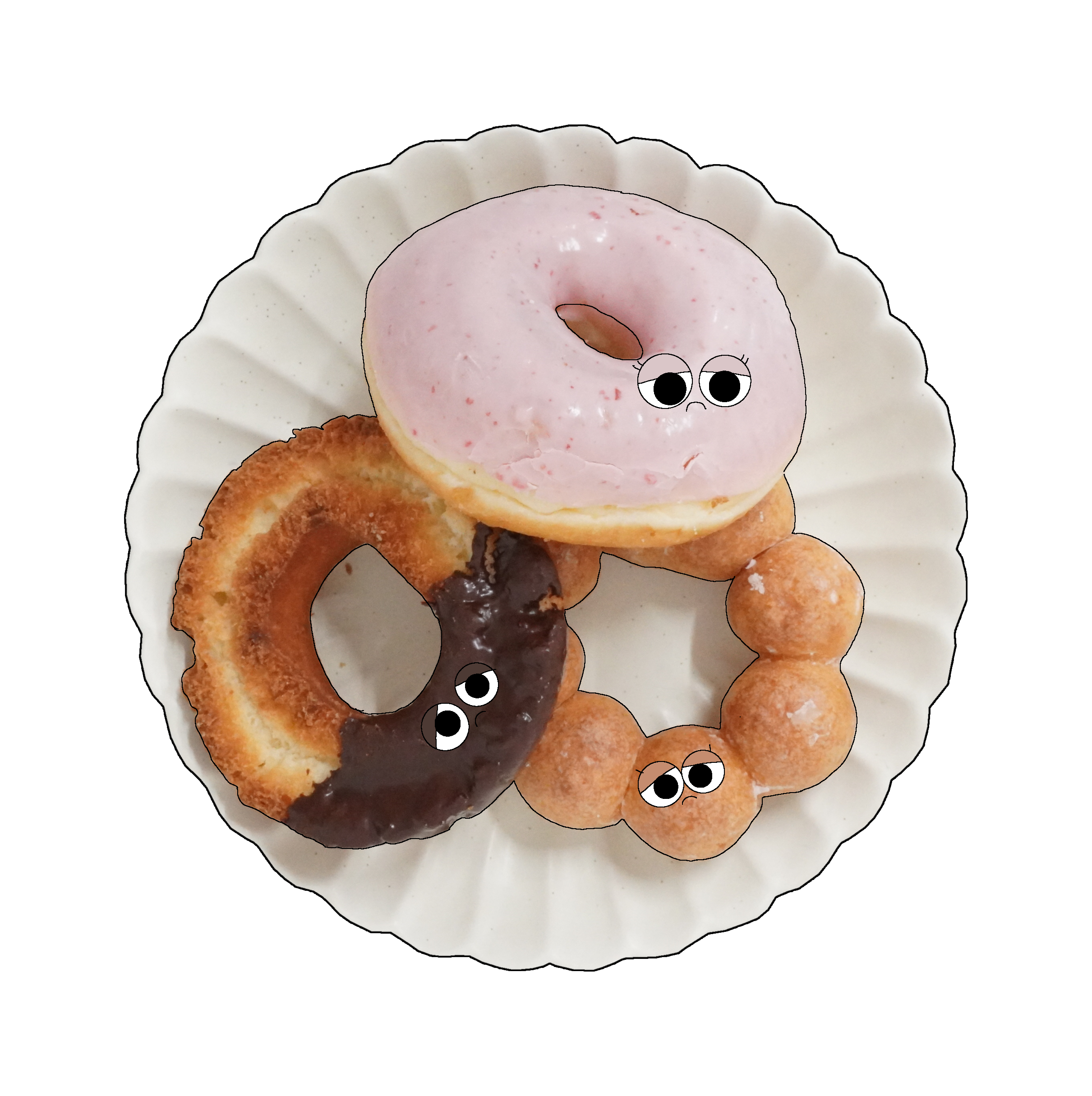 ドーナツのイラスト｜商用可フリー画像・背景透過