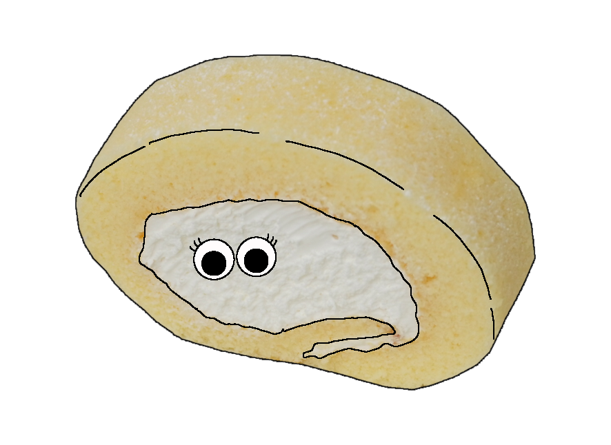 ロールケーキのイラスト｜商用可フリー画像・背景透過