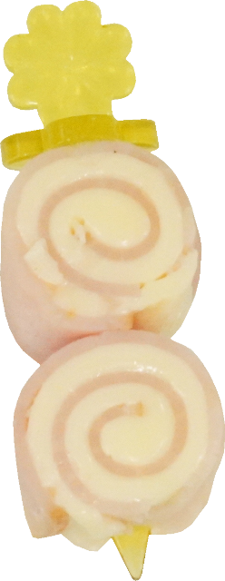 かえるお弁当(ぐるぐるハムチーズ）｜商用可フリー画像・背景透過