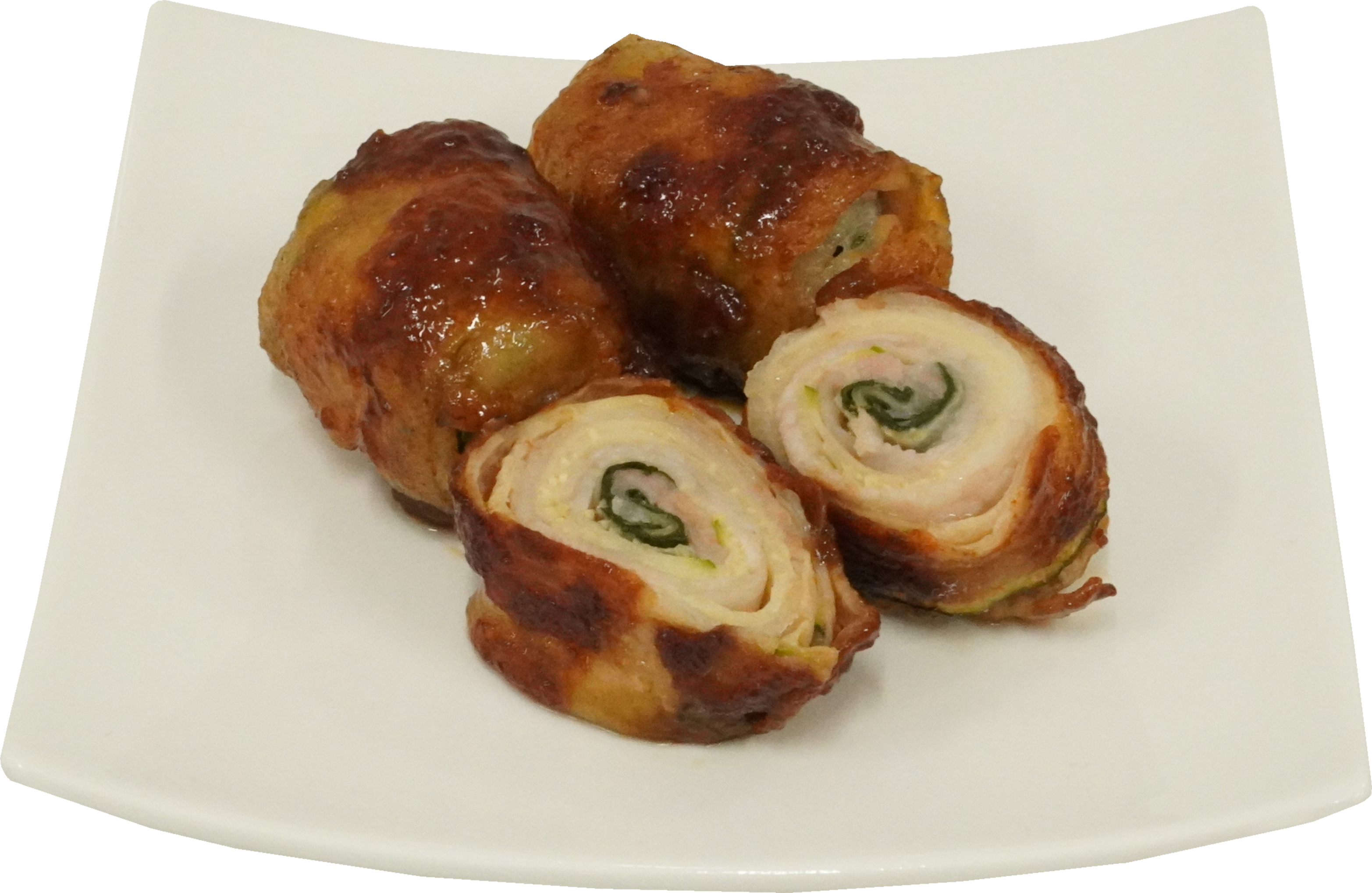 ズッキーニのミルフィーユ巻き｜商用可フリー画像・背景透過