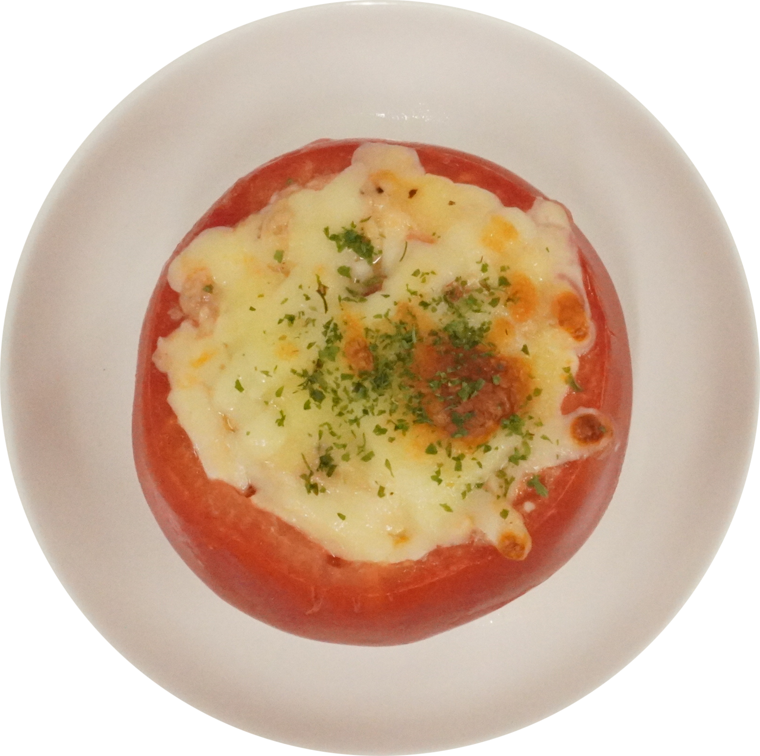 丸ごとトマトグラタン｜商用可フリー画像・背景透過