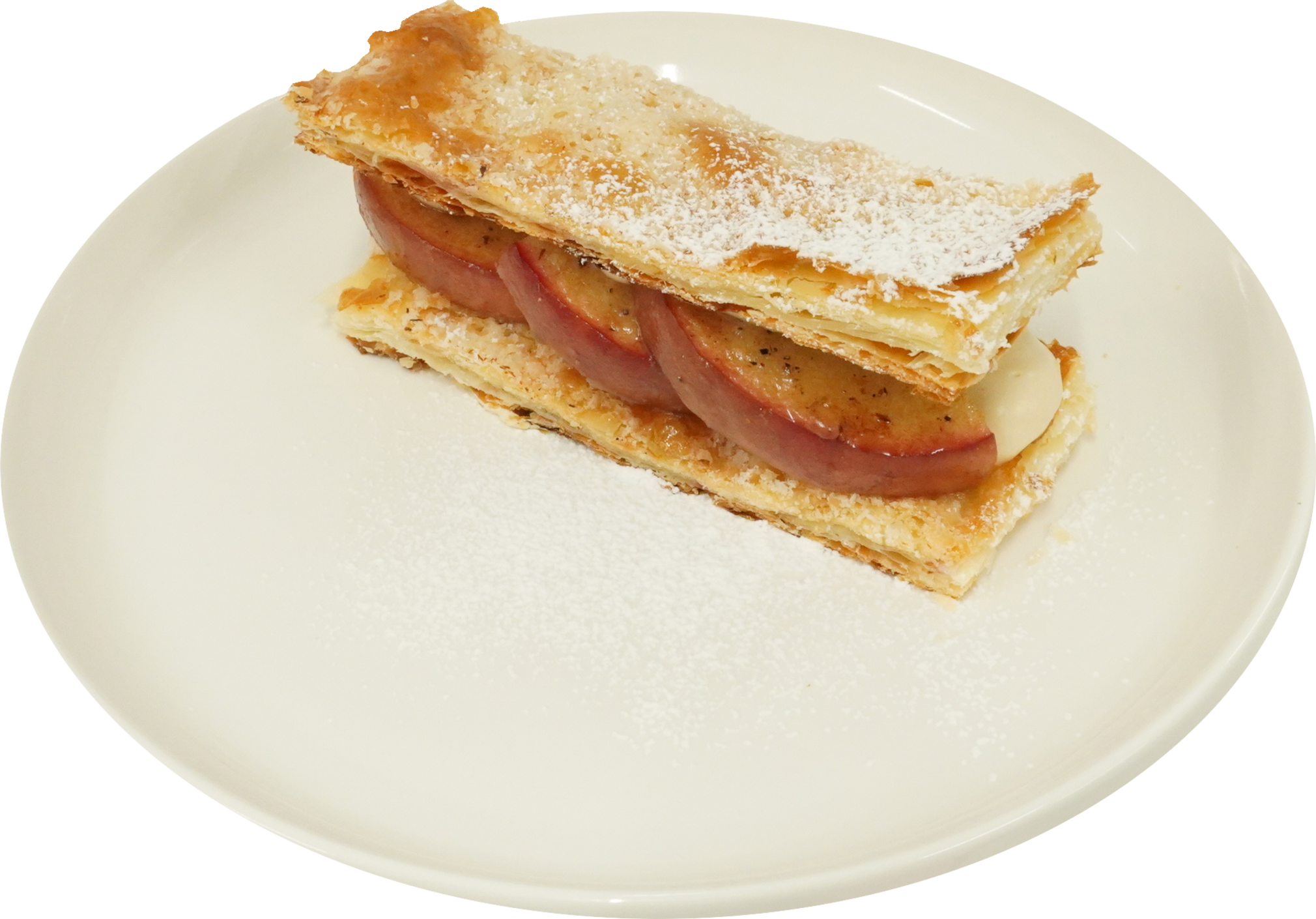 りんごとチャイのミルフィーユ｜商用可フリー画像・背景透過