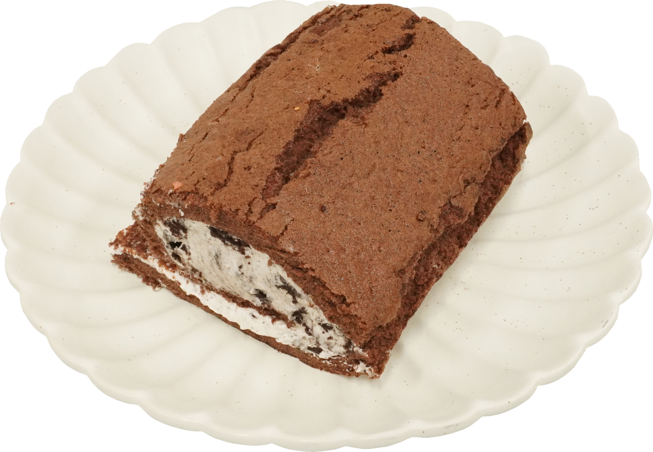 チョコロールケーキ｜商用可フリー画像・背景透過