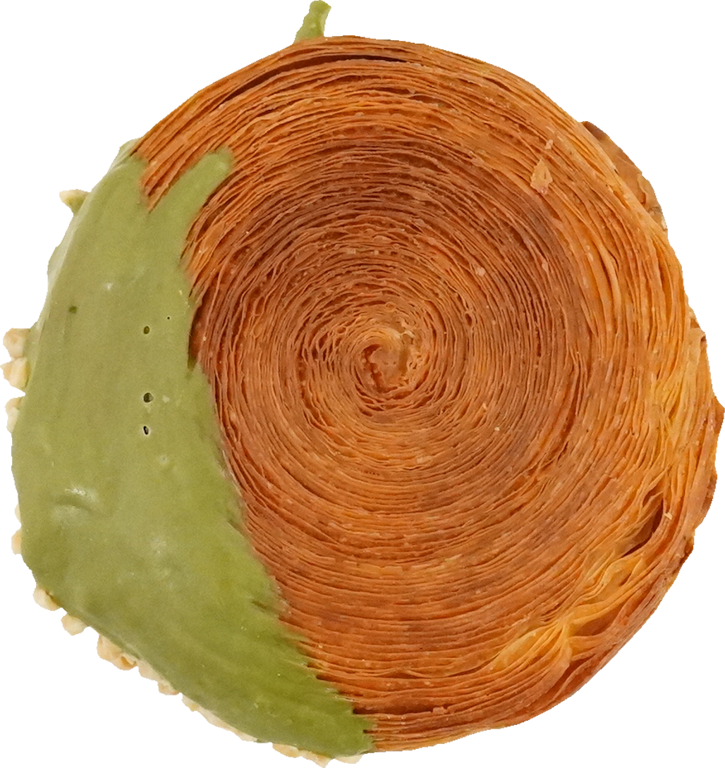 クロワッサン(抹茶)｜商用可フリー画像・背景透過