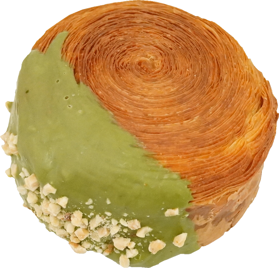 クロワッサン(抹茶)｜商用可フリー画像・背景透過