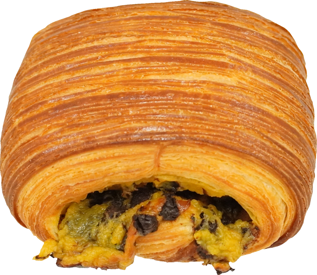 チョコカスタードデニッシュ｜商用可フリー画像・背景透過